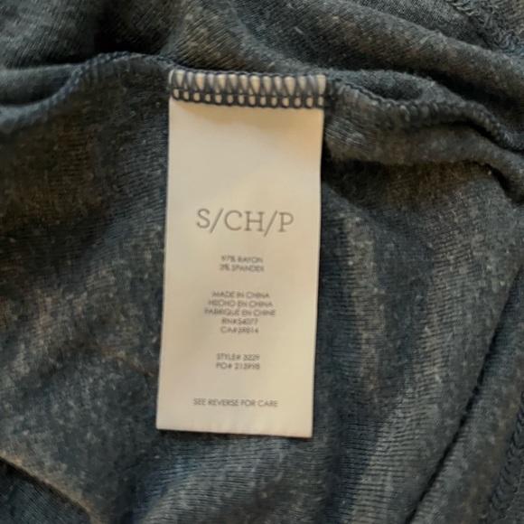 Cabi 3/4 sleeve casual top in dark teal blue - Picture 4 of 4